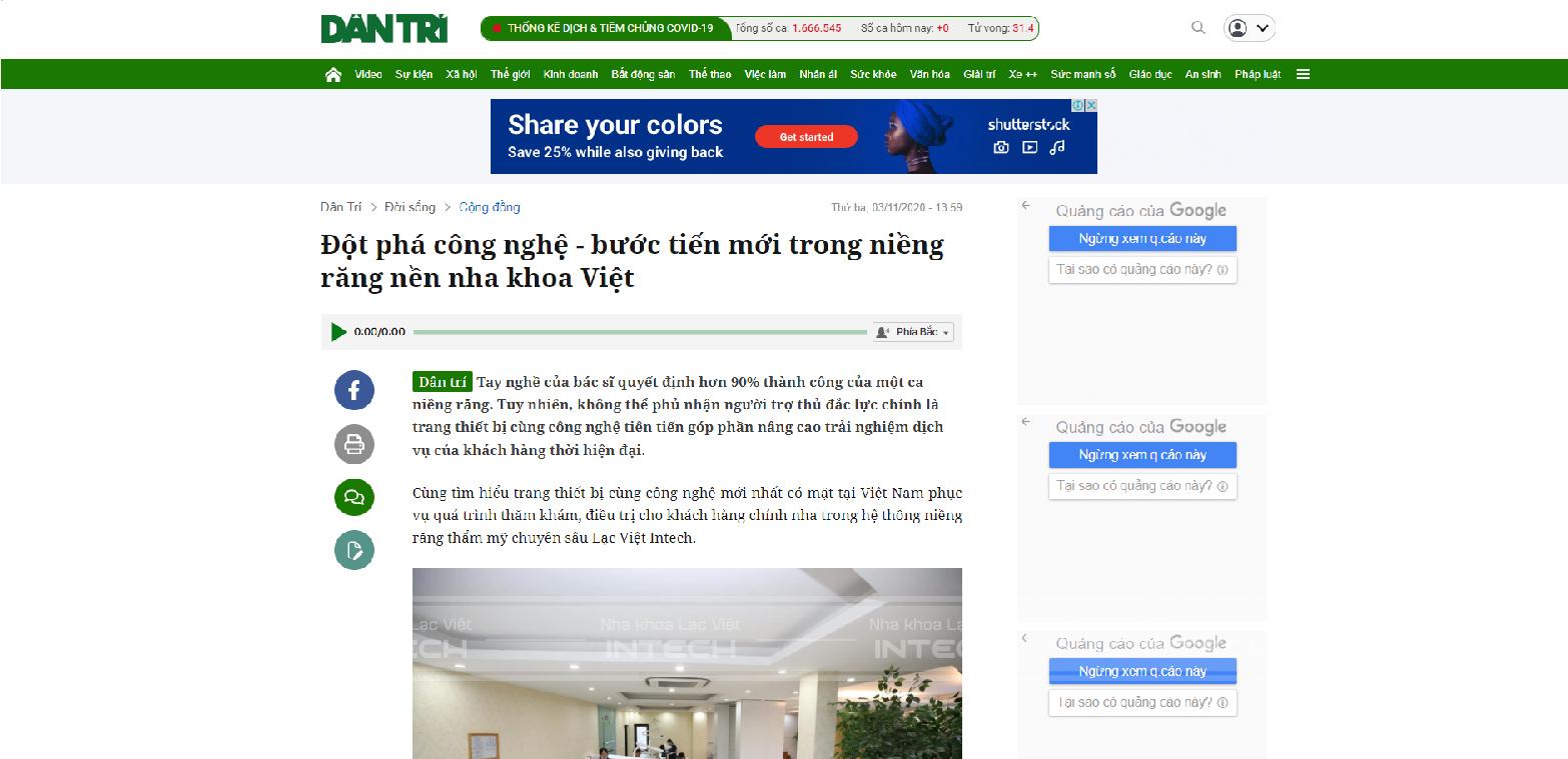 Ảnh Lạc Việt Intech trên Dantri